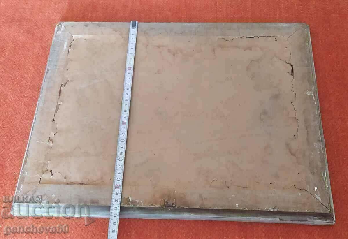 Παλαιό κεντημένο κάδρο "Χειμερινό τοπίο" - 5 Παλαιό κεντημένο κάδρο "Χειμερινό τοπίο" - 5