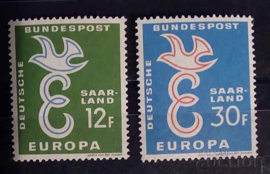 Germany / Saarland 1958 Europe CEPT Birds MNH