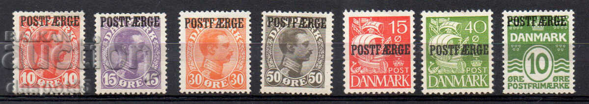1919-53. Danemarca. Timbre poștale - feribot.
