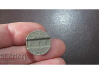 1937 French Telephone Token - 19 mm