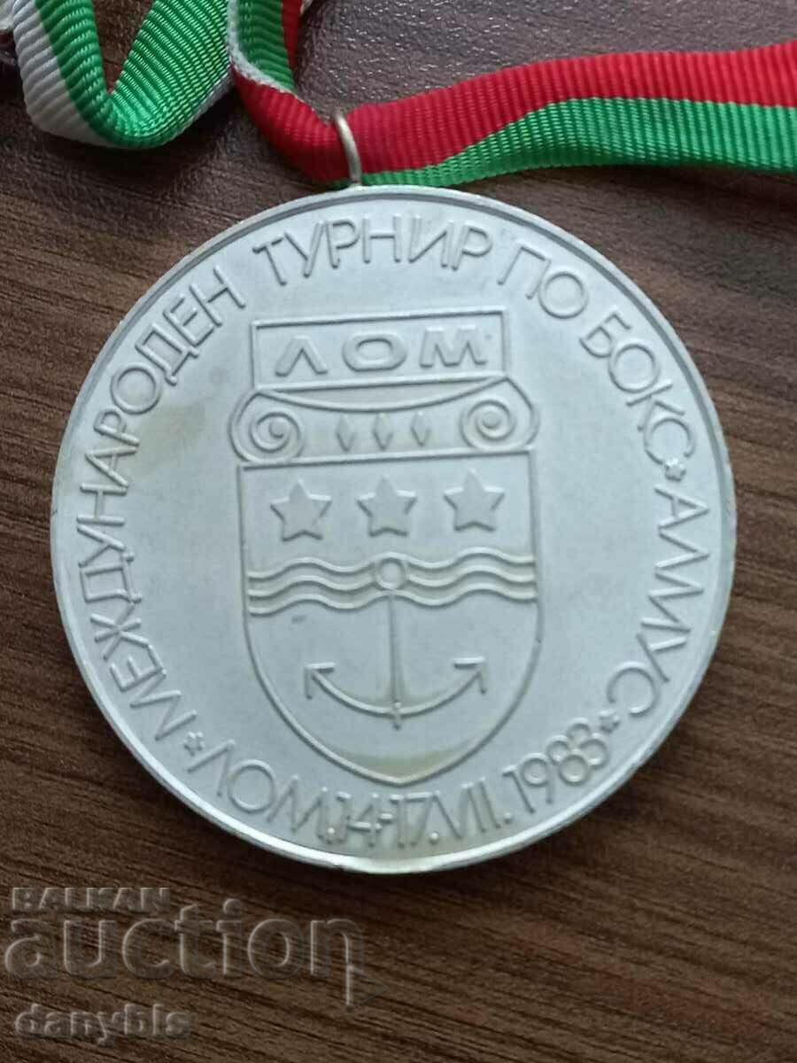 Medalie - Turneul Internațional de Box - Lom 1983