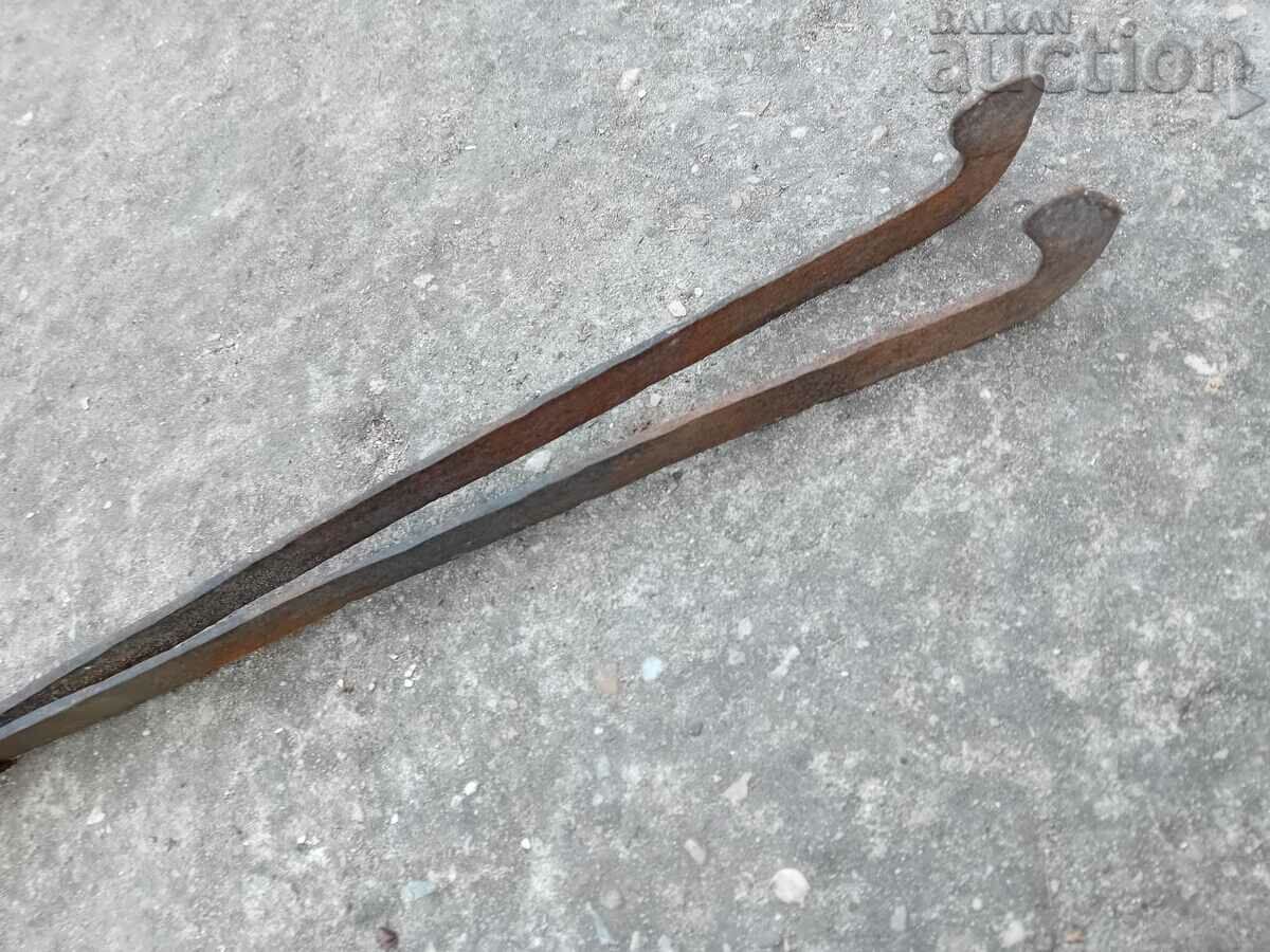 Old PRIMITIVE hand forged dilaf curling iron wrought iron - 6 Old PRIMITIVE hand forged dilaf curling iron wrought iron - 6