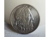 GREECE SILVER COIN 20 DRACHMAS 1930 / POSEIDON