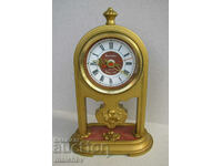 Russian table clock Amber 27 cm Amber retro, upgraded