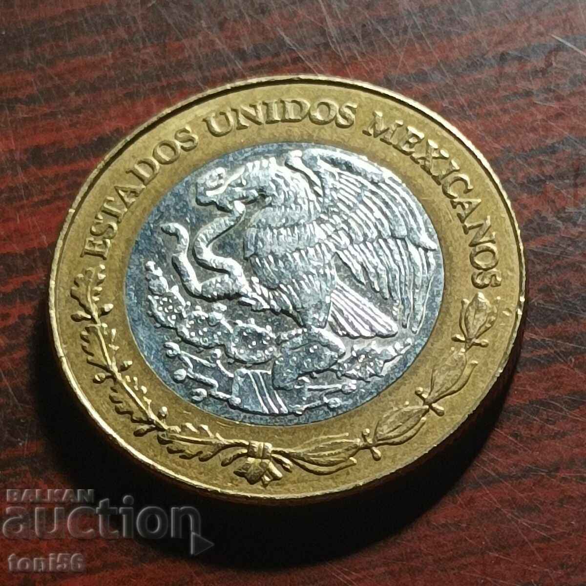 Mexico 10 new pesos 1993 - center is silver 0.925 with price 10.00 BGN | € 5.11 Mexico 10 new pesos 1993 - center is silver 0.925 with price 10.00 BGN | € 5.11