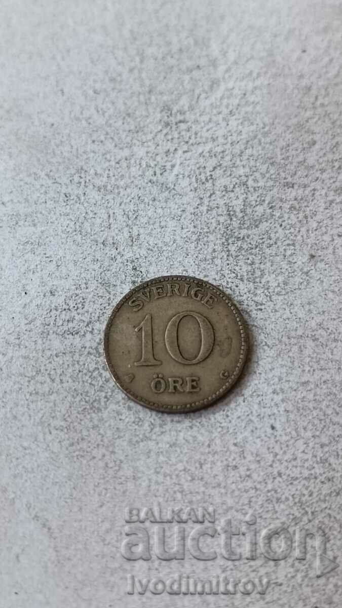 Швеция 10 йоре 1929 Сребро