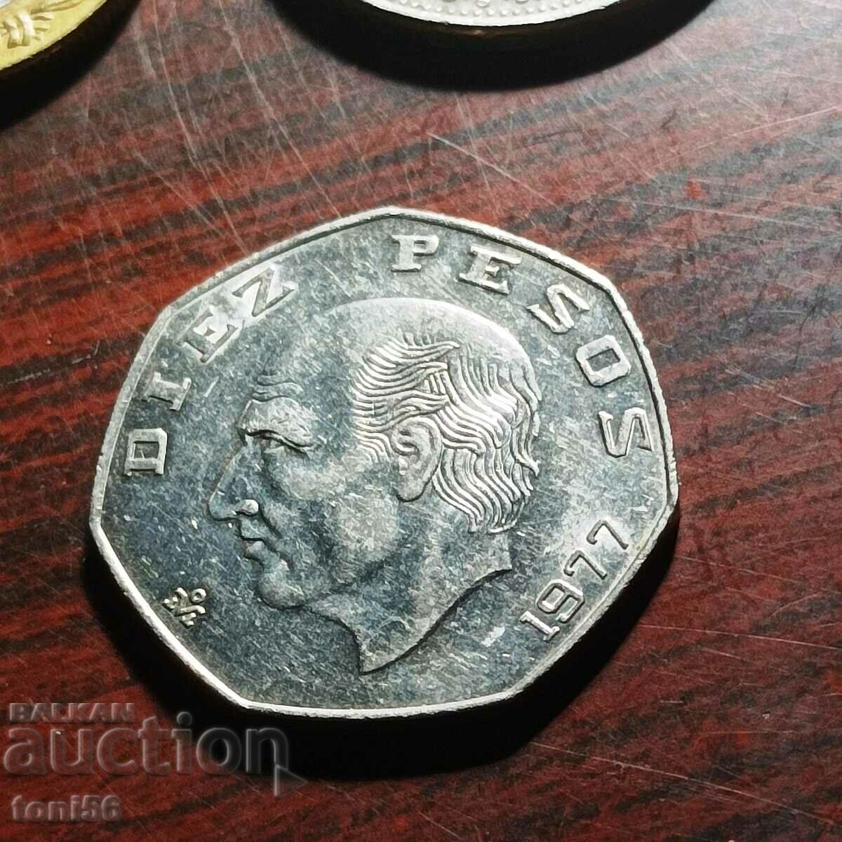 Mexic 10 pesos 1977