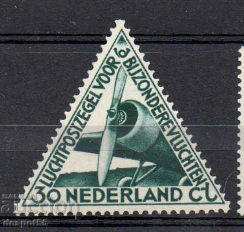 1933. Olanda. Poștă aeriană - avion.