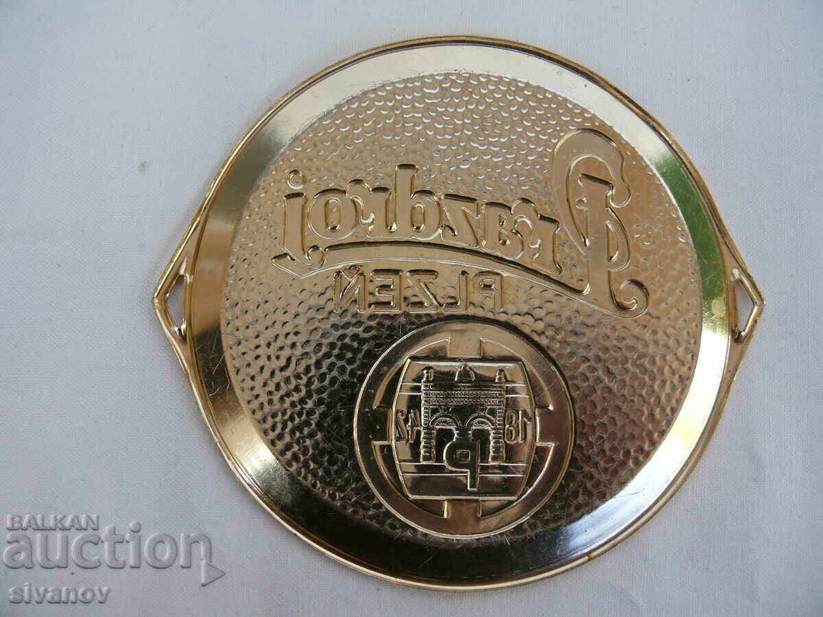 Interesting old Prazdroj Plzen Beer Coaster #1806 with price 5.99 BGN | € 3.06 Interesting old Prazdroj Plzen Beer Coaster #1806 with price 5.99 BGN | € 3.06