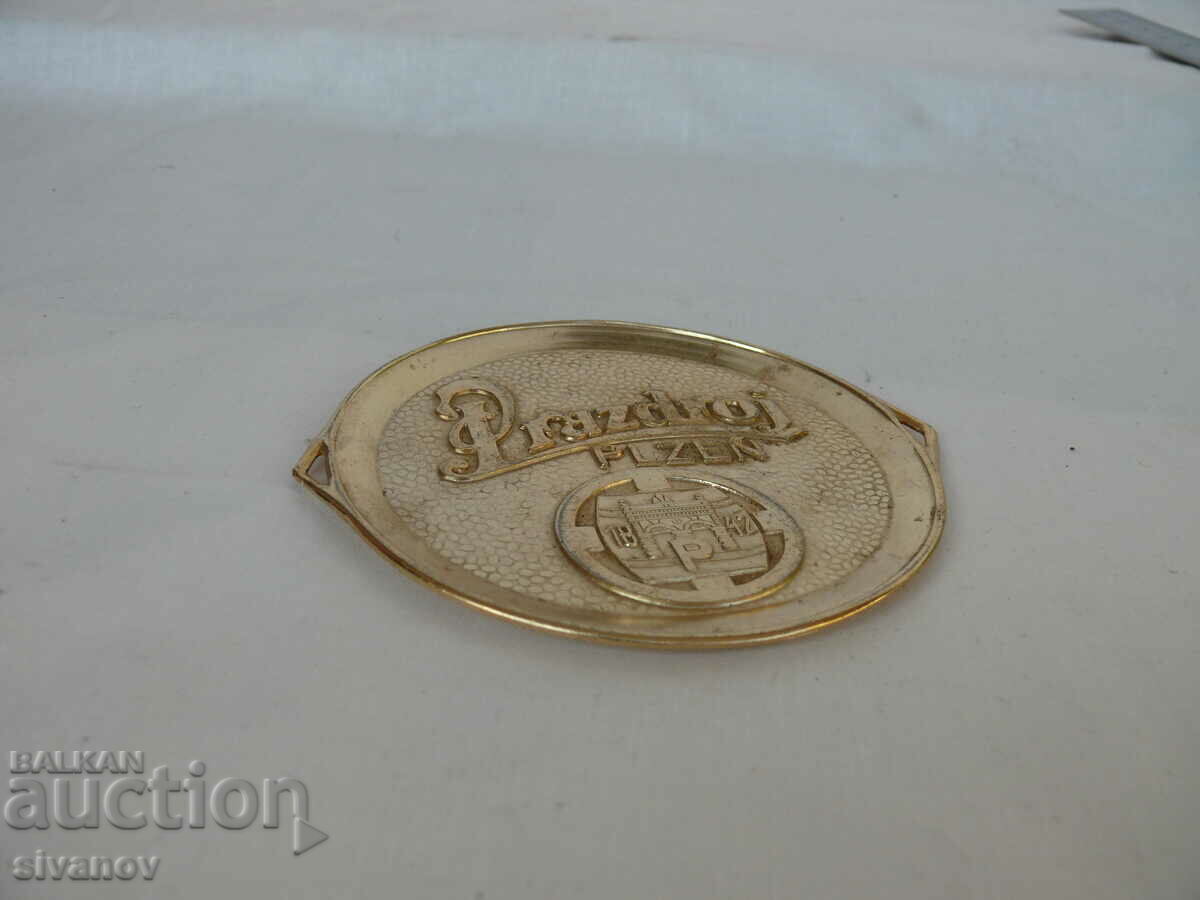 Interesting old Prazdroj Plzen Beer Coaster #1806 - 5 Interesting old Prazdroj Plzen Beer Coaster #1806 - 5