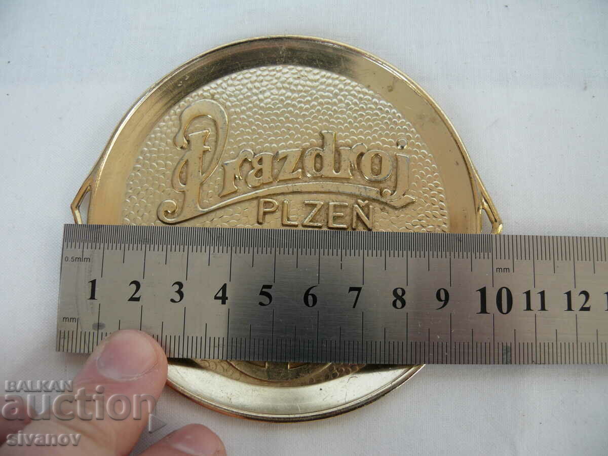 Interesting old Prazdroj Plzen Beer Coaster #1806 - 6 Interesting old Prazdroj Plzen Beer Coaster #1806 - 6