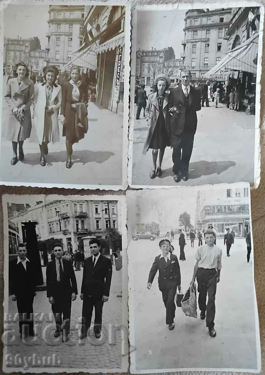 Regatul Bulgariei Sofia 4 buc. fotografii mici 1930-40