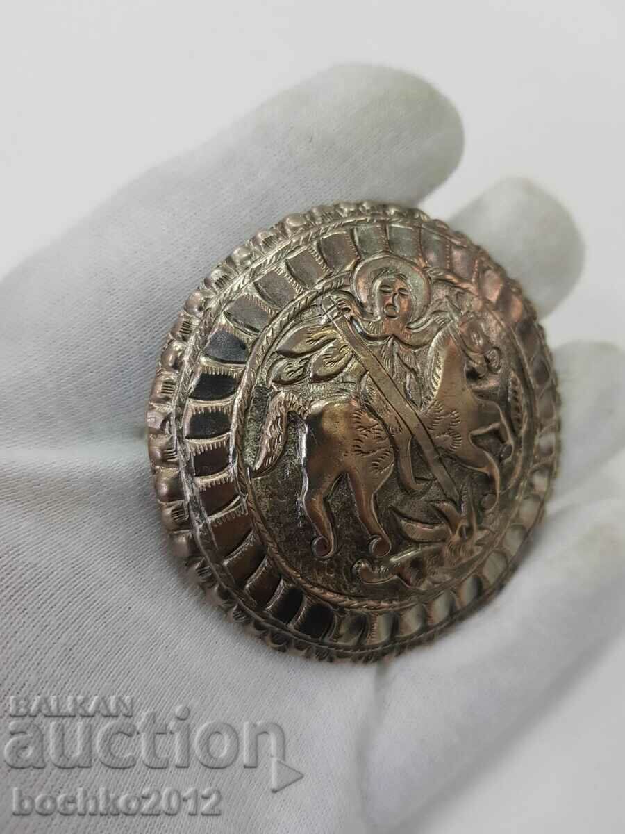 Παράδοση Αναβίωση τεπελάκ κοσμήματος με τον Άγιο Γεώργιο 19ος αι. Παράδοση Αναβίωση τεπελάκ κοσμήματος με τον Άγιο Γεώργιο 19ος αι.