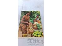 Postcard Nigerian Housewife at a Lokal Market 1978