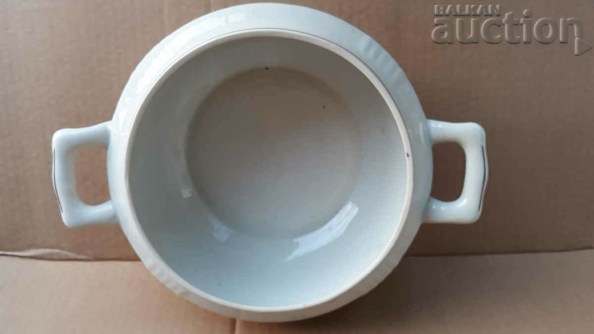 Delivery of BULGARIAN PORCELAIN SOUP BOWL retro vintage 60s Delivery of BULGARIAN PORCELAIN SOUP BOWL retro vintage 60s