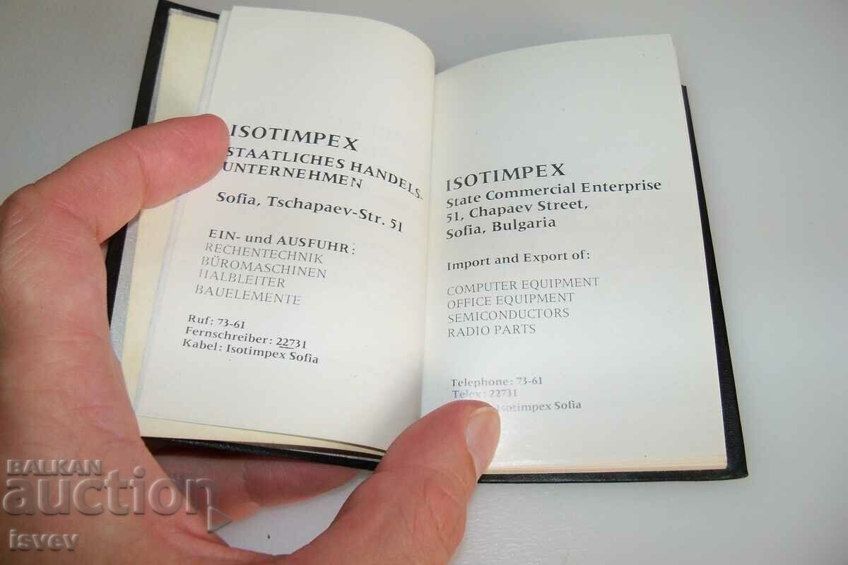 Auction Social notebook, calendar, notebook 1977. Isotimpex Auction Social notebook, calendar, notebook 1977. Isotimpex