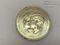 Great Britain 25 pence 1981 Lady Diana Wedding