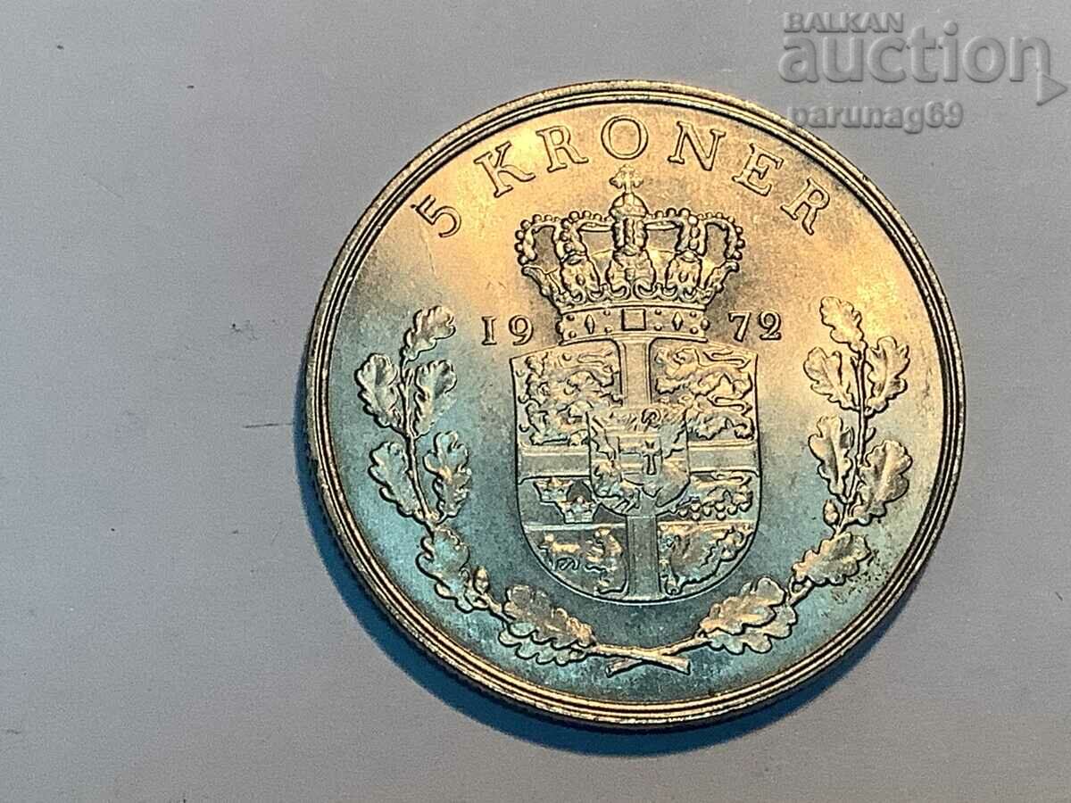 Denmark 5 Kroner 1972