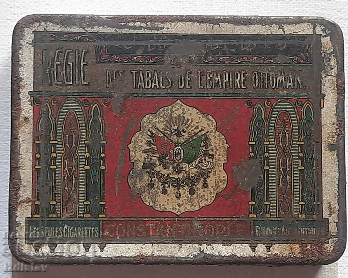 Уникално рядка метална кутия от цигари Regie Tabacco Ottoman