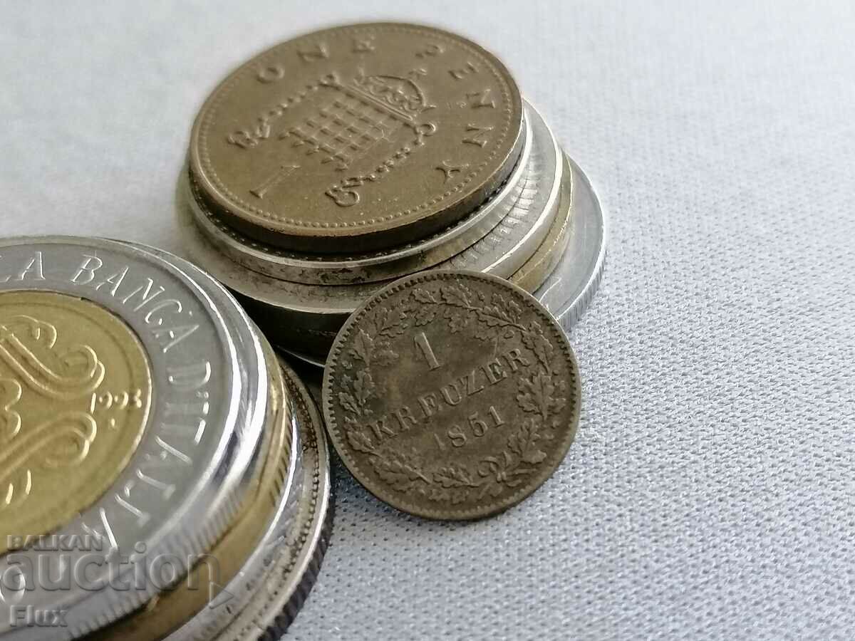 Monedă - Germania - 1 Kreuzer | 1851