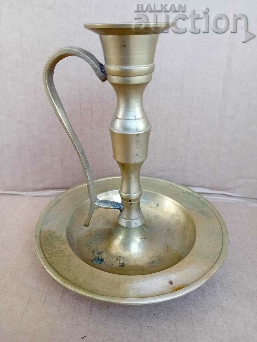 antique bronze candlestick lamp 20s with price 31.00 BGN | € 15.85 antique bronze candlestick lamp 20s with price 31.00 BGN | € 15.85