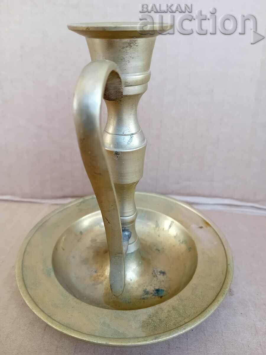 Delivery of antique bronze candlestick lamp 20s Delivery of antique bronze candlestick lamp 20s