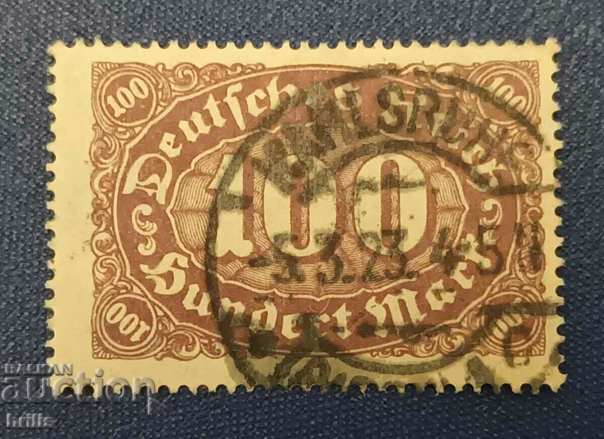 ΓΕΡΜΑΝΙΚΟ ΡΑΪΧ 1923 . ΜΑΡΚΑ 100 ΜΑΡΚΕΣ