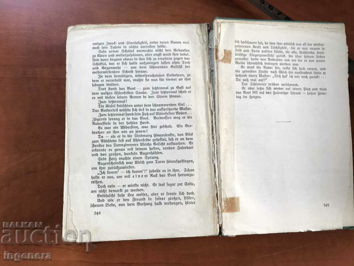 Auction BOOK-HERMAN SUDERMANN-Was-GERMAN-1930- Auction BOOK-HERMAN SUDERMANN-Was-GERMAN-1930-