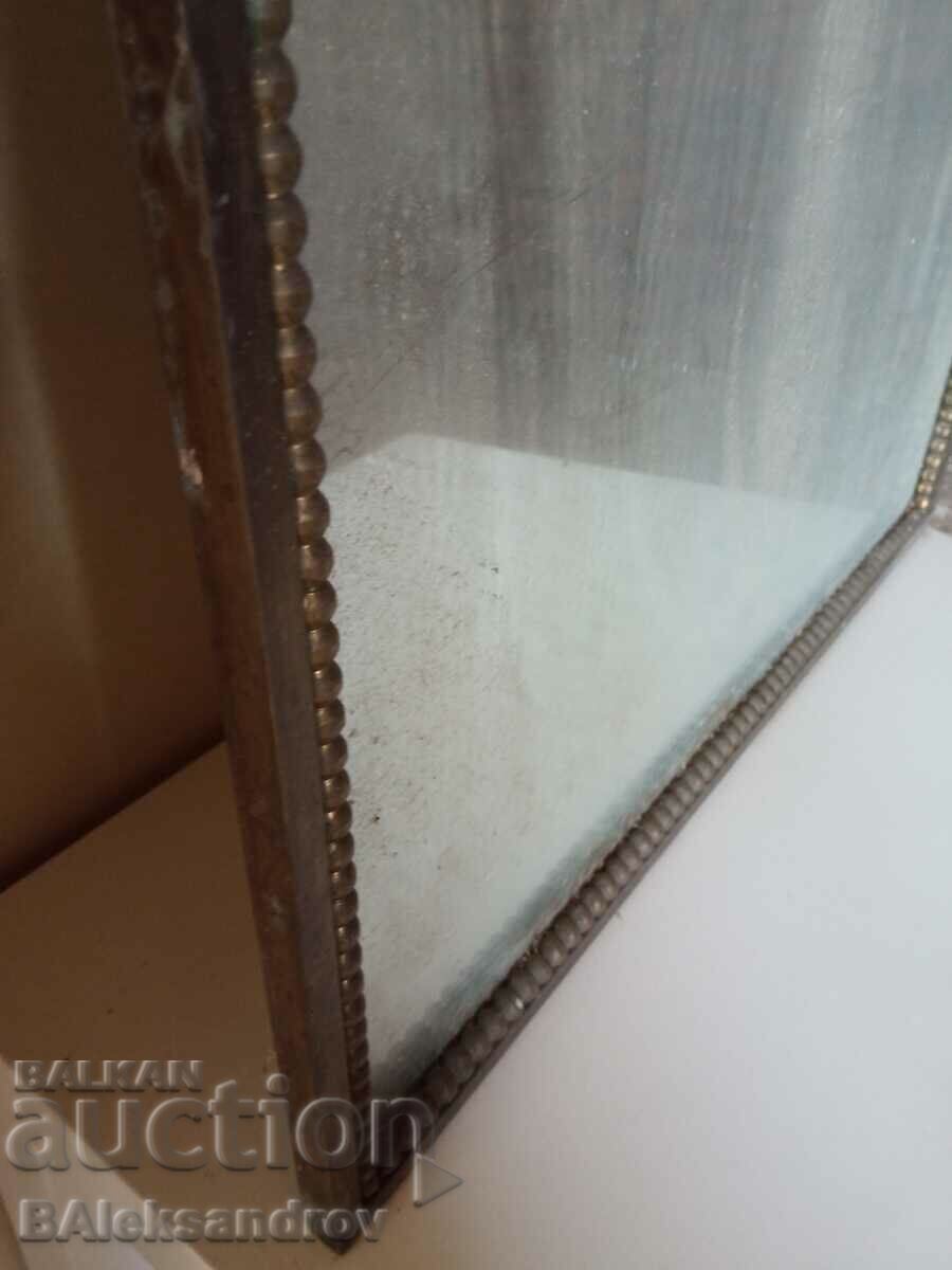 Δημοπρασία Μεγάλος παλιός ορειχάλκινος καθρέφτης, πολύ μαλακός Δημοπρασία Μεγάλος παλιός ορειχάλκινος καθρέφτης, πολύ μαλακός