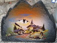 Painting on stone - an interesting form. Souvenir