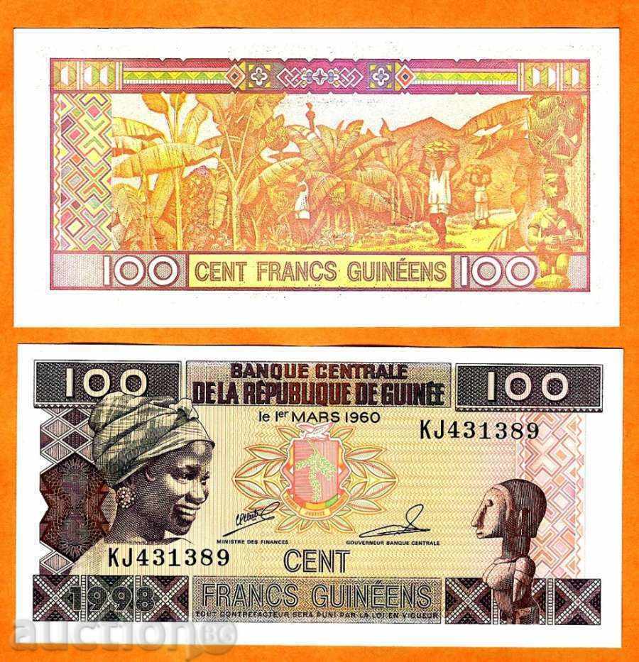 +++ GUINEA 100 FRANCA P 35 1998 UNC +++