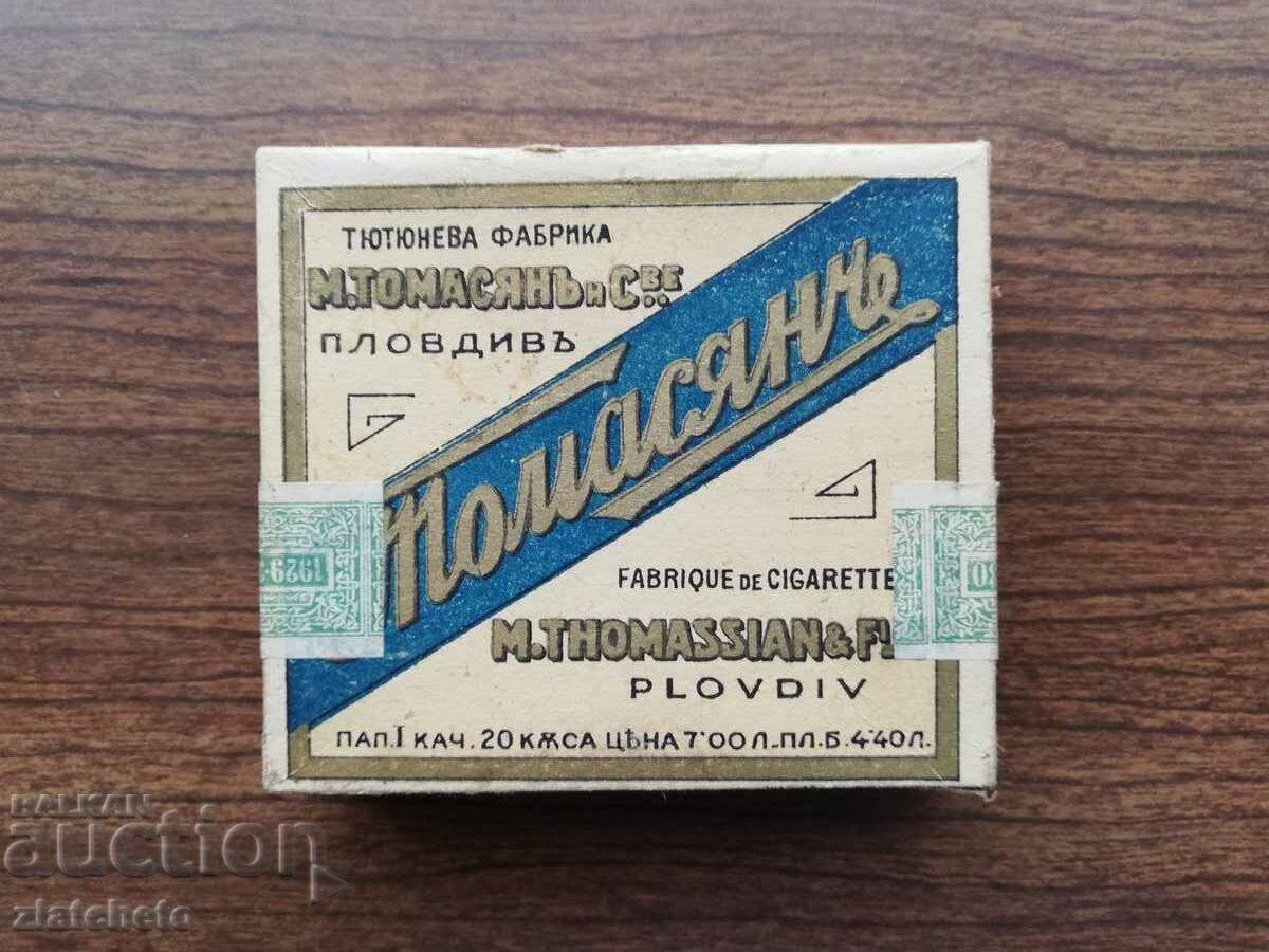 Кутия от цигари "Томасянъ" Царство България