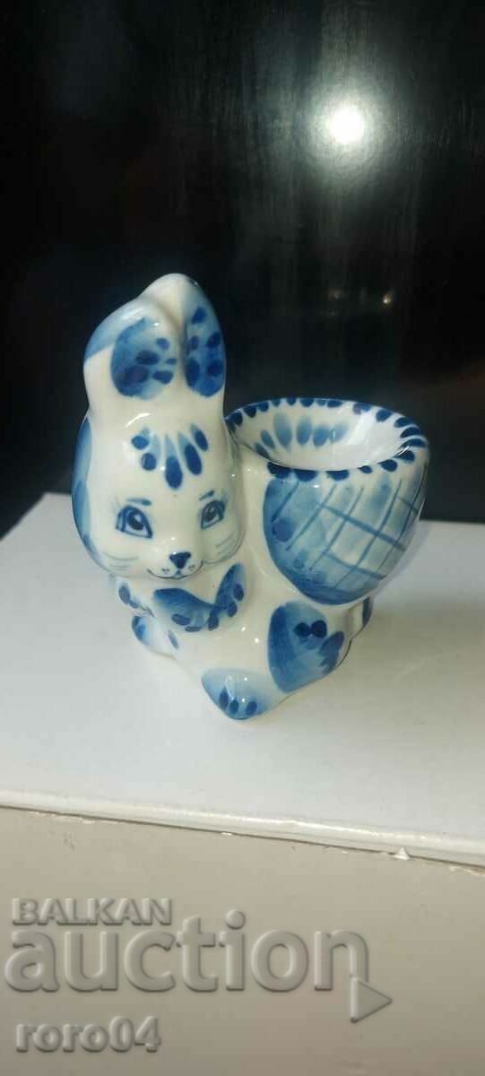 Delivery of BUNNY - GZHEL - RUSSIAN PORCELAIN Delivery of BUNNY - GZHEL - RUSSIAN PORCELAIN