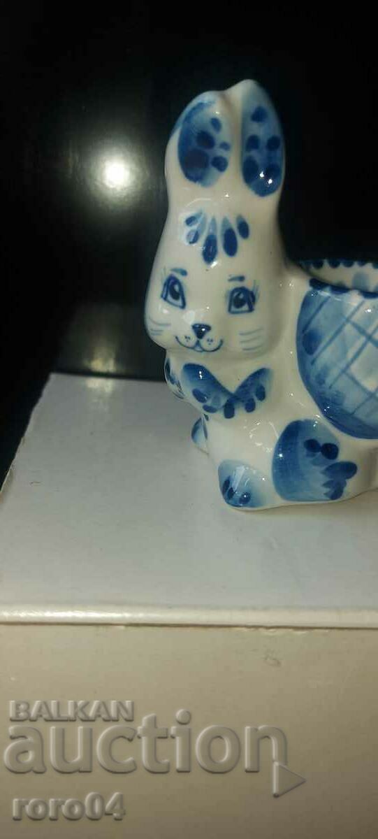 BUNNY - GZHEL - RUSSIAN PORCELAIN - 7 BUNNY - GZHEL - RUSSIAN PORCELAIN - 7