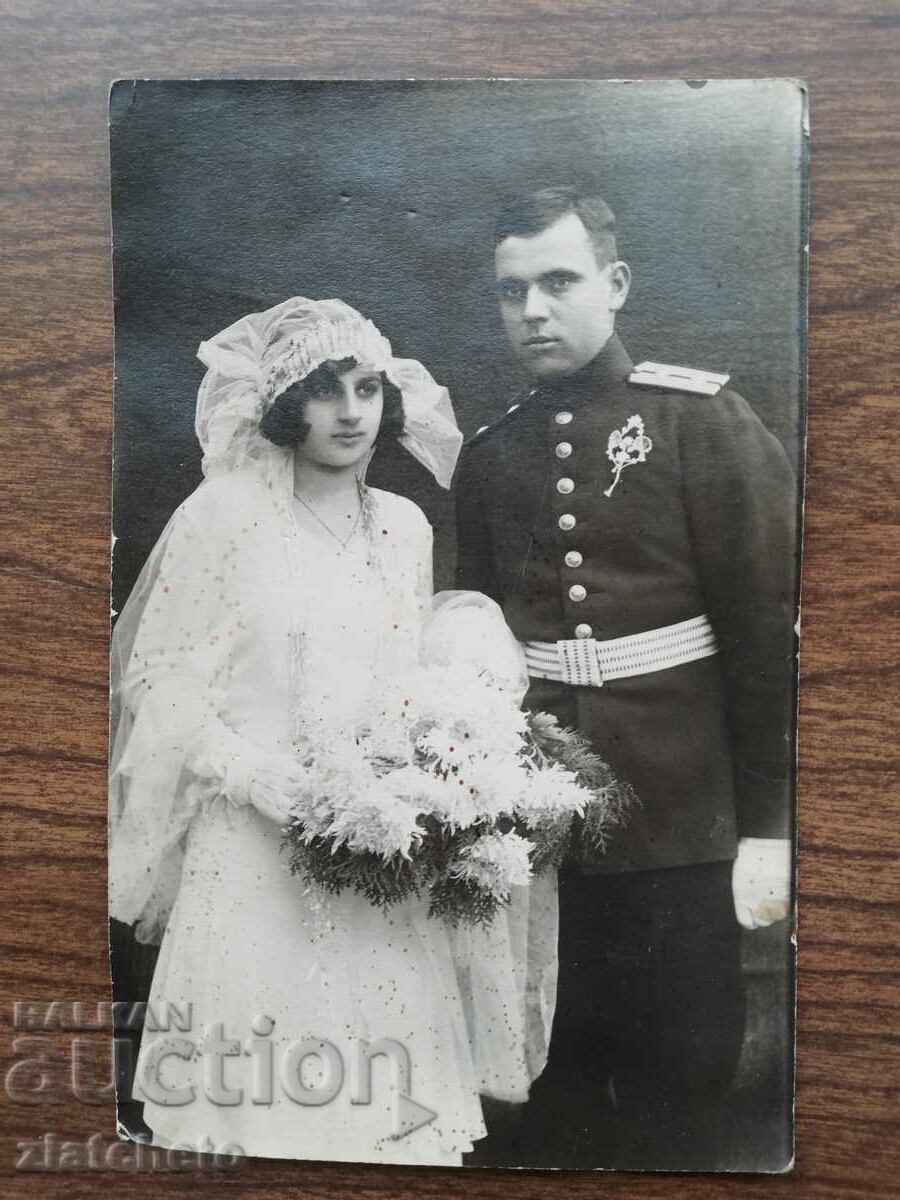 Παλιά φωτογραφία Βασίλειο της Βουλγαρίας - Φωτογραφία γάμου