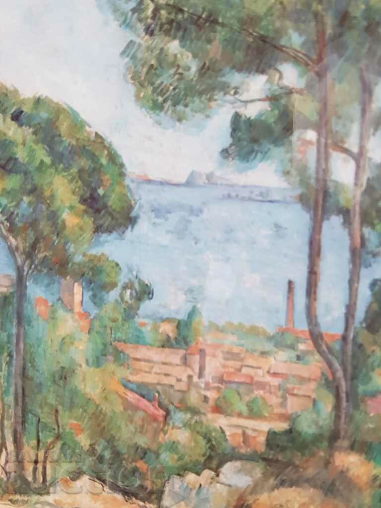 Auction Beautiful reproduction View of Lestak and Chateau by Paul Cézanne Auction Beautiful reproduction View of Lestak and Chateau by Paul Cézanne