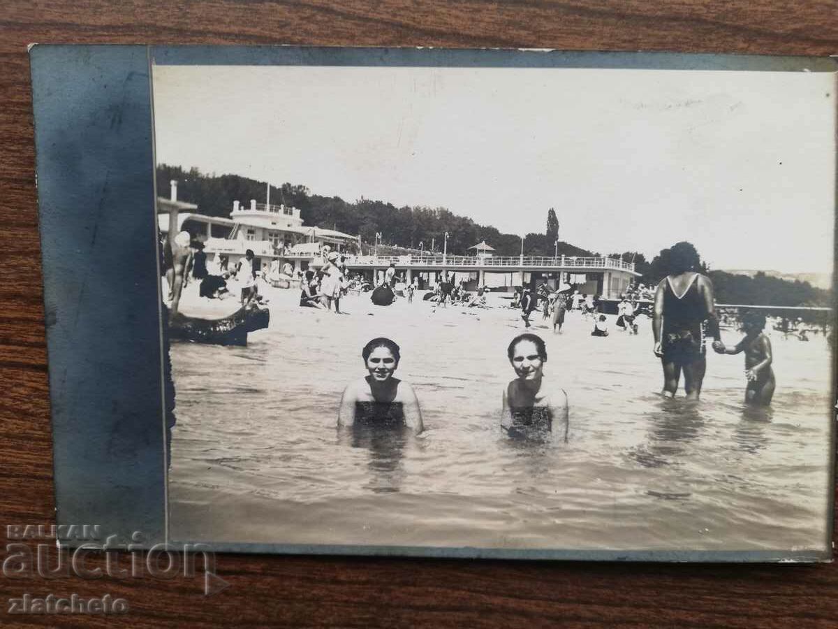 Auction Old photo Kingdom of Bulgaria - Varna, the beach Auction Old photo Kingdom of Bulgaria - Varna, the beach