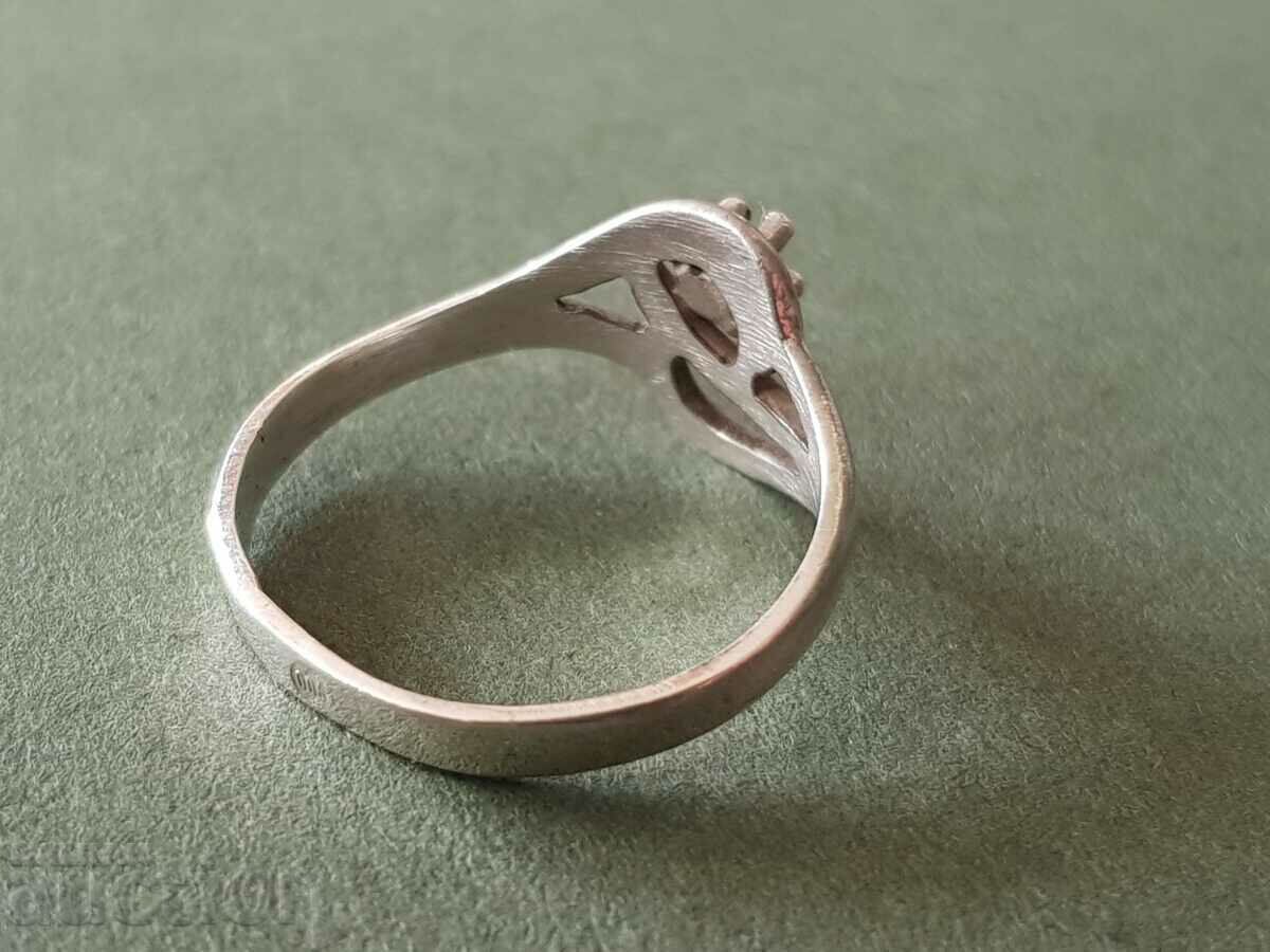 Красив Сребърен пръстен с аметист - 6 Красив Сребърен пръстен с аметист - 6