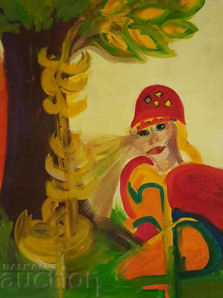 Large painting Tree of Prosperity symbolism oil with price 30.00 BGN | € 15.34 Large painting Tree of Prosperity symbolism oil with price 30.00 BGN | € 15.34