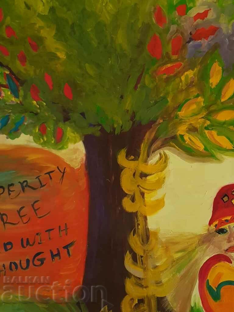 Delivery of Large painting Tree of Prosperity symbolism oil Delivery of Large painting Tree of Prosperity symbolism oil