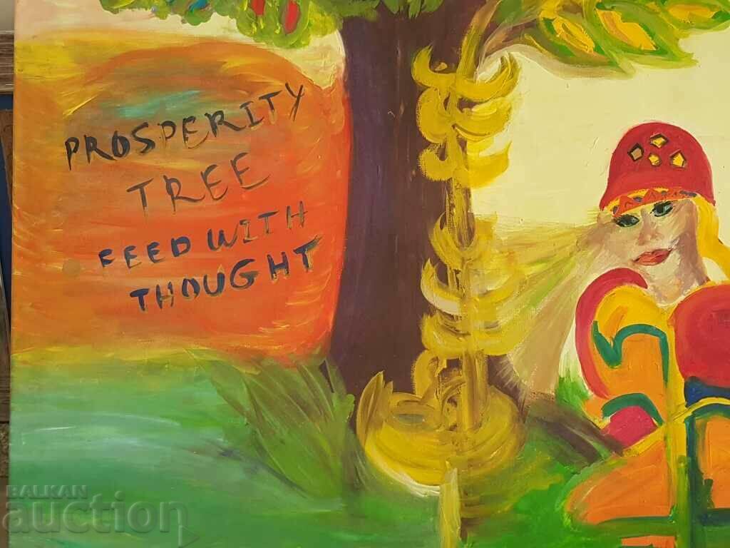Large painting Tree of Prosperity symbolism oil - 5 Large painting Tree of Prosperity symbolism oil - 5