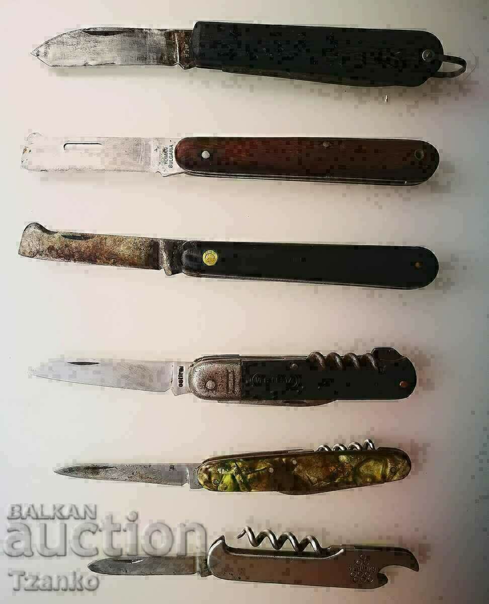 Folding knives - 6 pcs.