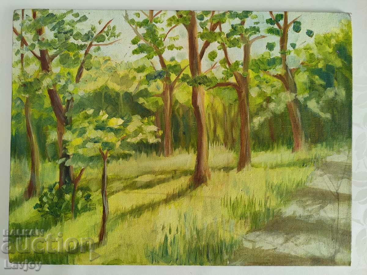 Oil painting *Forest corner*