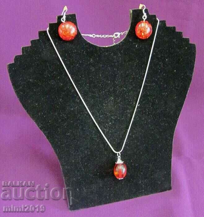 Women's Necklace and Earrings Set with price 17.50 BGN | € 8.95