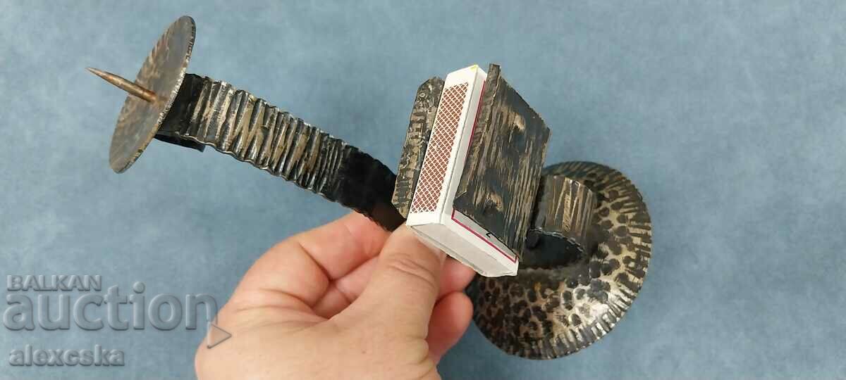 Old candlestick - Wrought iron with price 16.00 BGN | € 8.18 Old candlestick - Wrought iron with price 16.00 BGN | € 8.18