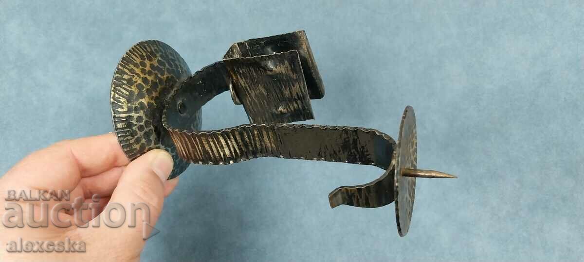 Old candlestick - Wrought iron - 7 Old candlestick - Wrought iron - 7