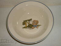 NEW CHILDREN'S BOWL. PLATE. PORCELAIN. CHINA