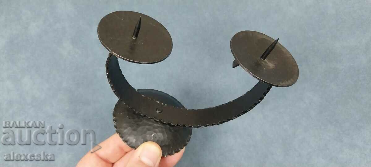 Sfeșnic vechi - Fier forjat - 7 Sfeșnic vechi - Fier forjat - 7