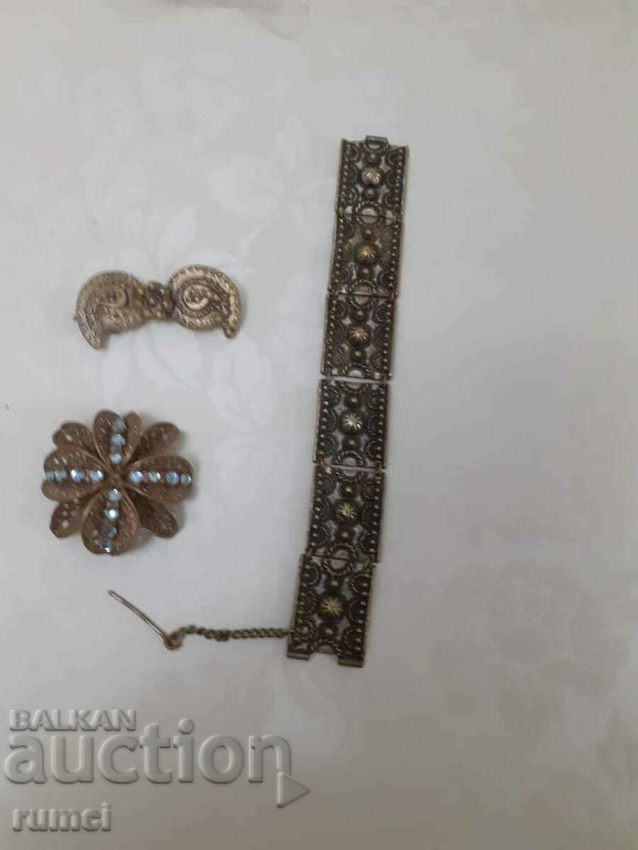 Renaissance bracelet, brooch and children's brooches