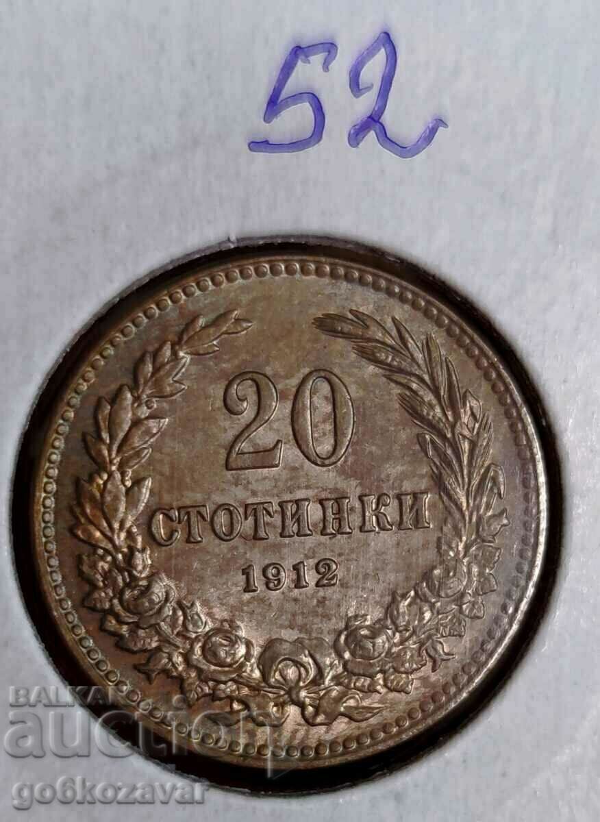Bulgaria 20 Cents 1912 Top Collection! ! ! - 5 Bulgaria 20 Cents 1912 Top Collection! ! ! - 5